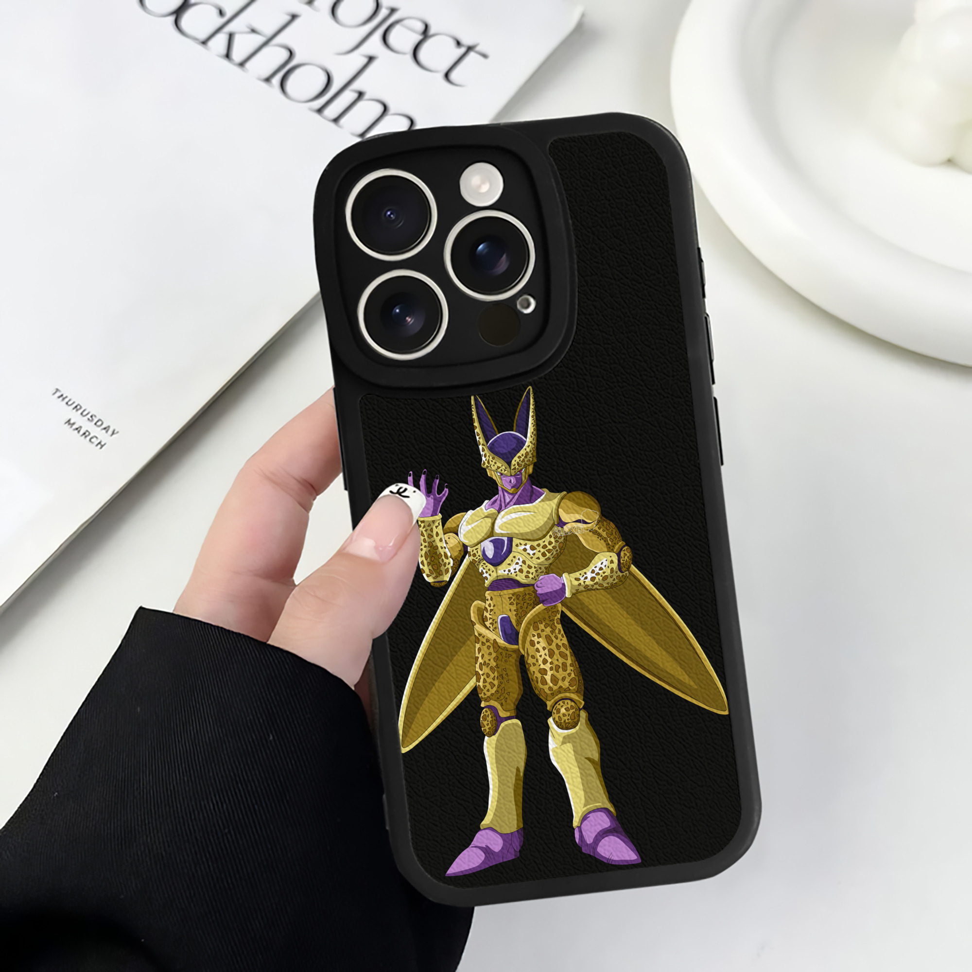（画像用） ドラゴンボール セル DRAGON BALL Cell 【iPhone 16シリーズ対応】シリコンスマホケース（レザー調） 材質：シリコン